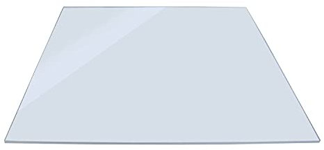 KAISER plastic Plaque en verre acrylique 750 x 1000 mm, plaque en plastique de 8 mm d'épaisseur, transparente et transparente, résistante aux UV et aux intempéries, vitre en plastique incassable pour