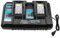 Powayup DC18RD für Makita Ladegerät 18V Dual-Port 7A Schnellladegerät Ersetzen DC18RC für Makita Akku 18V Ladegerät Kompatibel für 14,4V-18V Akku BL1845 BL1840 BL1835 BL1830 BL1830B BL1840B BL1845B