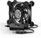 ELUTENG USB Ventilador 80mm 5V con 8 Amortiguadores de Protección, USB Ventilador Computadora PC Soplador 80mm con 3 Velocidades Ajustables para PS4/Caja de TV/Receptor/Armario AV/Router