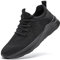 LANGFEUU Damen Turnschuhe Sneaker Schuhe Damen Sportschuhe Laufschuhe Tennisschuhe Outdoor Running Damen Walkingschuhe Straßenlaufschuhe rutschfest Atmungsaktiv Leichtgewichts Schwarz 42