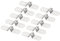 QUARKZMAN 0,2 Pouce Rigide Collier de Serrage x 16 Pièces Inox Acier Tension Attache Grillage Rigide Clips pour Tuyau Fixation