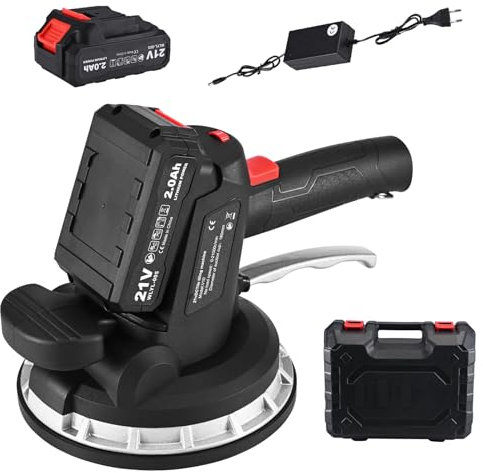 Yontwe Fliese Vibration Tools 0-26000r/min 6 Geschwindigkeiten Einstellbare Saugnapf Fliese Vibration Maschine 1500mAh Akku 150KG Automatische Nivellierung Fliesen-Maschine Fliese Installation Tool