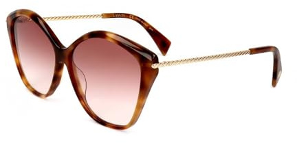 Lanvin Unisex LNV609S Sunglasses, 217 Light Havana, 59