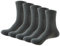 iSpchen 5 pares de calcetines para hombre, para correr, baloncesto, senderismo, absorben el sudor, antiolores, de tubo medio, de algodón, verde, M/grande