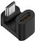 Exingk Convertisseur de type C femelle vers micro USB mâle 480 mbps type C vers micro USB coudé à 90 degrés pour connecteur d'extension USB C adaptateur convertisseur micro USB