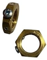 20mm Brass Earthing Locknut, 20mm Earth Nut Pack of 2