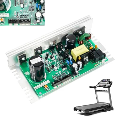 LEAPTREND MC1648DLS 386763 - Placa base de control para cinta de correr (enchufes negros/modelo antiguo/8 pines), controlador de motor de cinta de correr de 50 W apto para FreeMotion Nordic-Track