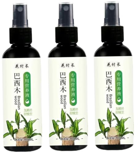 3Pcs Engrais pour Plantes en Bois Brésilien, Engrais pour Plantes d'Intérieur pour Bambou, pour d'Intérieur en Bois Brésilien, Liquide pour ', 100ml