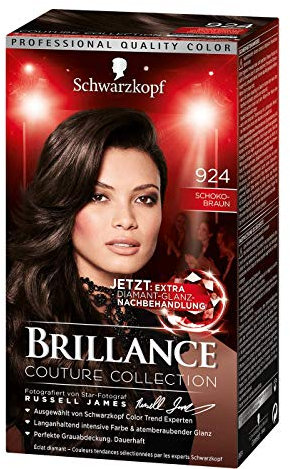 Schwarzkopf Brillance Intensiv-Color-Creme, 924 Schokobraun Stufe 3