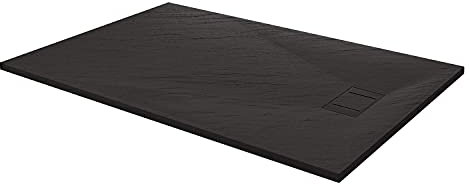 Bac à douche 90x180x2,6 CM Rectangulaire Anthracite Effet Pierre mod. Blend