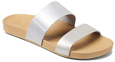 Reef Cushion Bounce Vista, Women’s Slide Sandal, SILVER, 9 UK (EU)