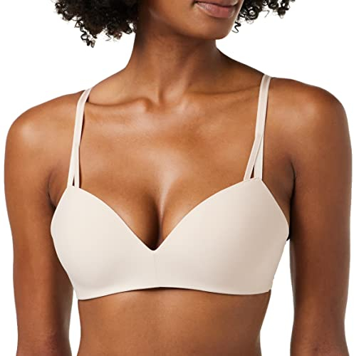 Calvin Klein Damen Demi-Cups BH Lift Stretch, Beige (Beechwood), 80A