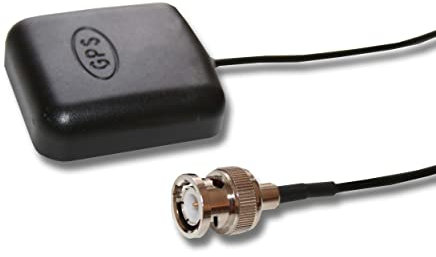 vhbw Antenne GPS Compatible avec Garmin GPSMap 235 Sounder, 238 Sounder, 276, 276c système de Navigation - Pied magnétique, avec Connexion BNC, 5 m