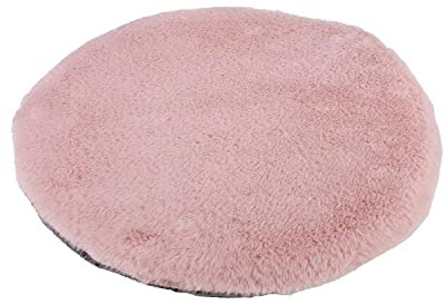 Toilinux.com Lot de 6 galettes de chaises Rondes - Diamètre 34 cm - Rose