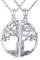 2 Stück Schwester Kette, Damen Baum des Lebens Halskette 925 Sterling Silber Schwestern Anhänger Halskette, Freundschaft Halskette Schmuck Geschenk für Frauen Mädchen Schwester Freunde (Hell Rosa)