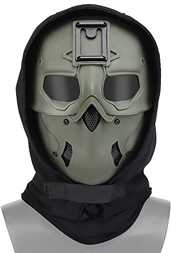 Taktische Airsoft-Maske kommt mit Kopfbedeckung Anzug Nachtsichtgeräte Cosplay Multifunktions-Schutzausrüstung