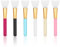 Molain Lot de 6 pinceaux applicateurs de masque en silicone pour soins de la peau lotion crème, outils cosmétiques spatules application de maquillage esthétique du visage esthéticienne corps et peau