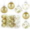 Kesote 24 Palline di Natale Oro, Decorazioni Albero di Natale, Decorazioni Natalizie, 6CM