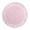 Wonder Space Handgemachte ABC Alphabet Kinder Spielmatte - Weiche Glatte Buchstaben Frühes Lernen rutschfeste Kleinkindergarten-Teppich, Ideal für Innenraum Bodenteppich Dekorationen (1.2M, Rosa)