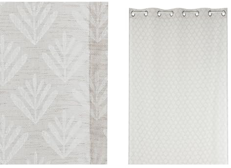 Home ESPRIT Vorhang, Beige, romantisch, 140 x 260 cm, Marke EAN: 8424002135416