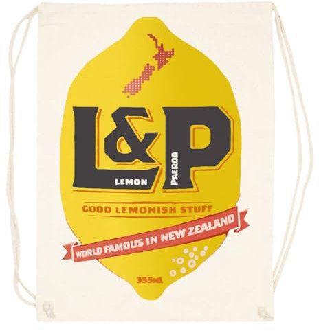 Lemon And Paeroa New Zealand Beiger Turnbeutel Mit Kordelzug