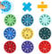 Jastown Mathe Fidget Spinners, Math fakten Fidget Spinner, Lustige Mathe Lern Fidget Toys Für Kinder,Montessori Number Fidget Spinner, Mathe Zahlen Fidget Spielzeug (Multiplikation und Division)
