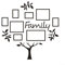 Cornice portafoto decorativa in acrilico con albero genealogico, design innovativo per mostrare i ricordi più amati a casa