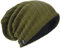 Herren Übergröße Beanie Slouch Schädel Kappe Stricken Winter Strickmütze B08 (019-Grün)