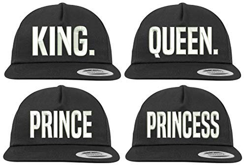 Youth Designz Baseball Kappe Snapback Cap Modell PRINCESS, Schwarz