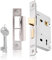 XFORT® 3 Lever Polished Chrome Mortice Sashlock 75mm, Door Lock with Key for Internal and External Doors, Door Latch Mechanism and Key Locking Door Security, CE Approved and Fire Rated Protection