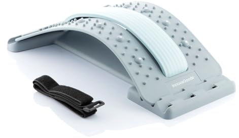 InnovaGoods® Soporte corrector de estiramiento lumbar con puntos de presión y magnéticos Lumport, alivia el dolor lumbar, diseño ergonómico, ideal para el hogar y el trabajo