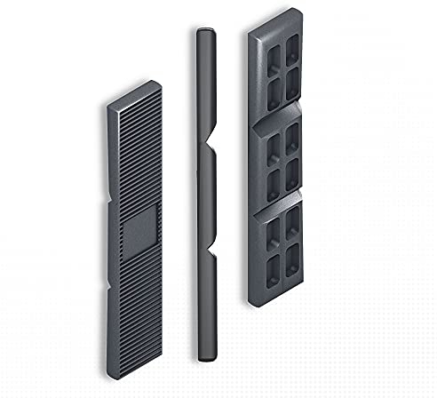 DOJA BARCELONA | Cales de Vitrage 5mm | Noire | 300 Pcs | Blocs d'Écartement en Plastique, Entretoise Polypropylene | Plaques d'Espacement avec Points de Rupture pour Rangement, Équilibrage...