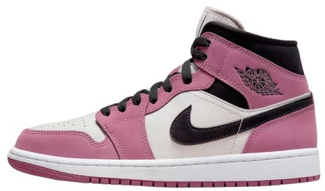 Nike Wmns Air Jordan 1 Mid, Scarpe da Ginnastica Donna, Nero, 39 EU