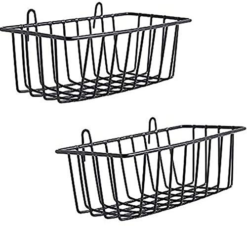 Duendhd 2 Stück Regal für Design Metall Wandgitter, Regal Design Gitter Fotowand verwendet für Fotowand Drahtkorb