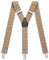 Sencillo Herren Hosenträger mit Starken Clips Y-Form Beige Muster
