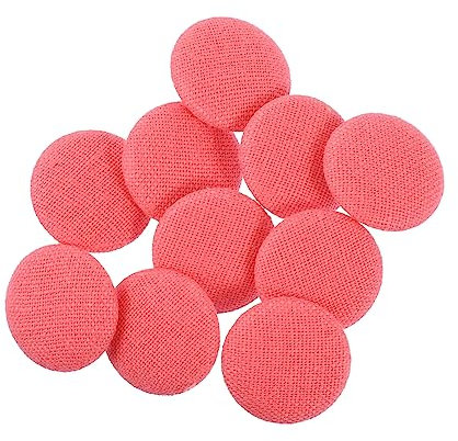 VILLFUL 10 Stück Selbstgemacht Runde Nähknöpfe Bunte Baumwollknöpfe Für Kinder Bastelprojekte Leicht Und Tragbar Vielseitig Einsetzbar Für Kleidung Und Accessoires