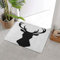 ERICAT Badteppich rutschfeste,Hirsch-Silhouette,Wasserabsorbierend Badematte maschinenwaschbar Badvorleger für Dusche,Badewanne,40x60cm