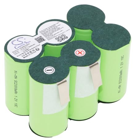 TECHTEK akku Kompatibel mit [Black&Decker] Dustbuster DV7205N H2, Dustbuster Extreme 7.2V, DV7205, DV7205N Ersetzt ACN-DE7.2