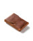 Crazy Horse Craft, Leder Kartenetui Herren, Kartenhalter Damen, Classic Brown Minimalist Slim Wallet