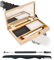 Augenbrauenpulver Palette-2 Farben Weiß/Schwarz Eyebrow Powder Wasserfeste, Langanhaltende Natürlicher Augenbrauenfarbe,Definition & Fülle der Augenbrauen, Brow Kit mit Augenbrauen-Tools und Spiegel-1