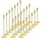 petour Gold Candle Holders Set of 21 Metal Taper Candle Holders 33/28/23cm Vintage Modern Candle Stand,Holder Retro Candlesticks for Candlelight Dinner Wedding Party Banquet Decoration