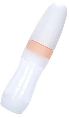 MERRYHAPY Löffel für -Reispaste klare Schuppenzuführung Futterspender für Kleinkinder Babyflasche milch flasche babynahrungszubereiter Feeder mit Löffel Säuglingsflasche Kieselgel Rosa