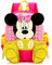 Minnie Zaino per Bambini, Minnie Cartoon Zainetti 3D Stampato Borsa da Scuola Zaino Scuola Anime Zainetti per Bambini Sport Borsa da Viaggio Zaino Regolabile Borse da Scuola per Scuola, Passeggio