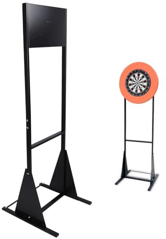 Asixxsix Steel Dart Stand, Easy Assembly Thickening Rectangular Shape Base Dart Holder for Variety of Dart Boards, Portable Standing Dartboard Mount Camera Bracket for Indoor & Outdoor