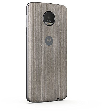 Lenovo Moto Coque pour Smartphone Moto Z/ZPlay Bois Argent