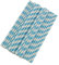 B Blesiya Kit de 25 Pailles Tubes à Boire Accessoires de Bar Parti en Papier - Bleu + Blanc