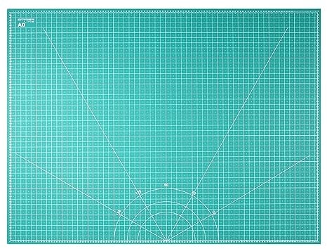 Snyderline® Schneidematte A0 = 91x122cm, 5-lagig, beidseitig bedruckt, selbstheilend, Schneideunterlage grün