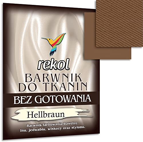 Wohnkult 15 g Textilfarbe ohne Kochen Stofffarbe Färben Nachfärben 16 Auswahl (Hellbraun)