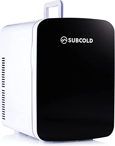 Subcold Ultra 15 Mini Fridge Cooler & Warmer | 3rd Gen | 15L capacity | Compact, Portable and Quiet | AC+DC Power Compatibility (Black) (Renewed)