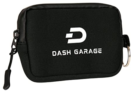 BIGH Porte-Clés Monnaie - Porte-Monnaie pour Motos - Porte-Clés Moto - Porte-Clés avec Anneau Intérieur et Extérieur - Porte-Monnaie en Néoprène - Couleur : Noir